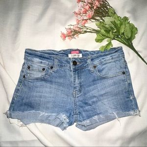 I LOVE H81 DENIM SHORTS